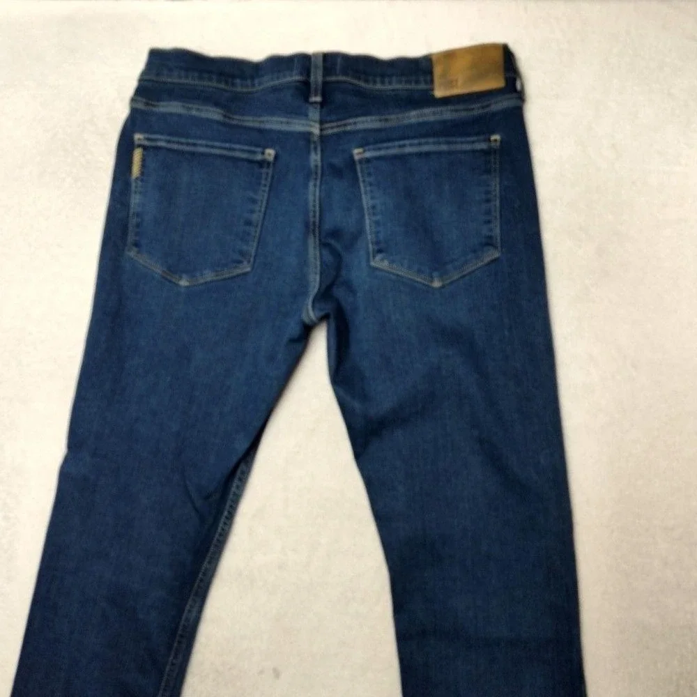 Paige Jeans Mens 33x33 Blue Lennox Straight Medium Wash Stretch Denim 5-Pocket